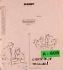 AMP-AMP Champomator Insertion Machine Control Module 231673-1 Operations and Programming Manual 1988-231673-1-01